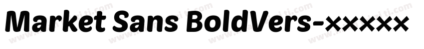 Market Sans BoldVers字体转换
